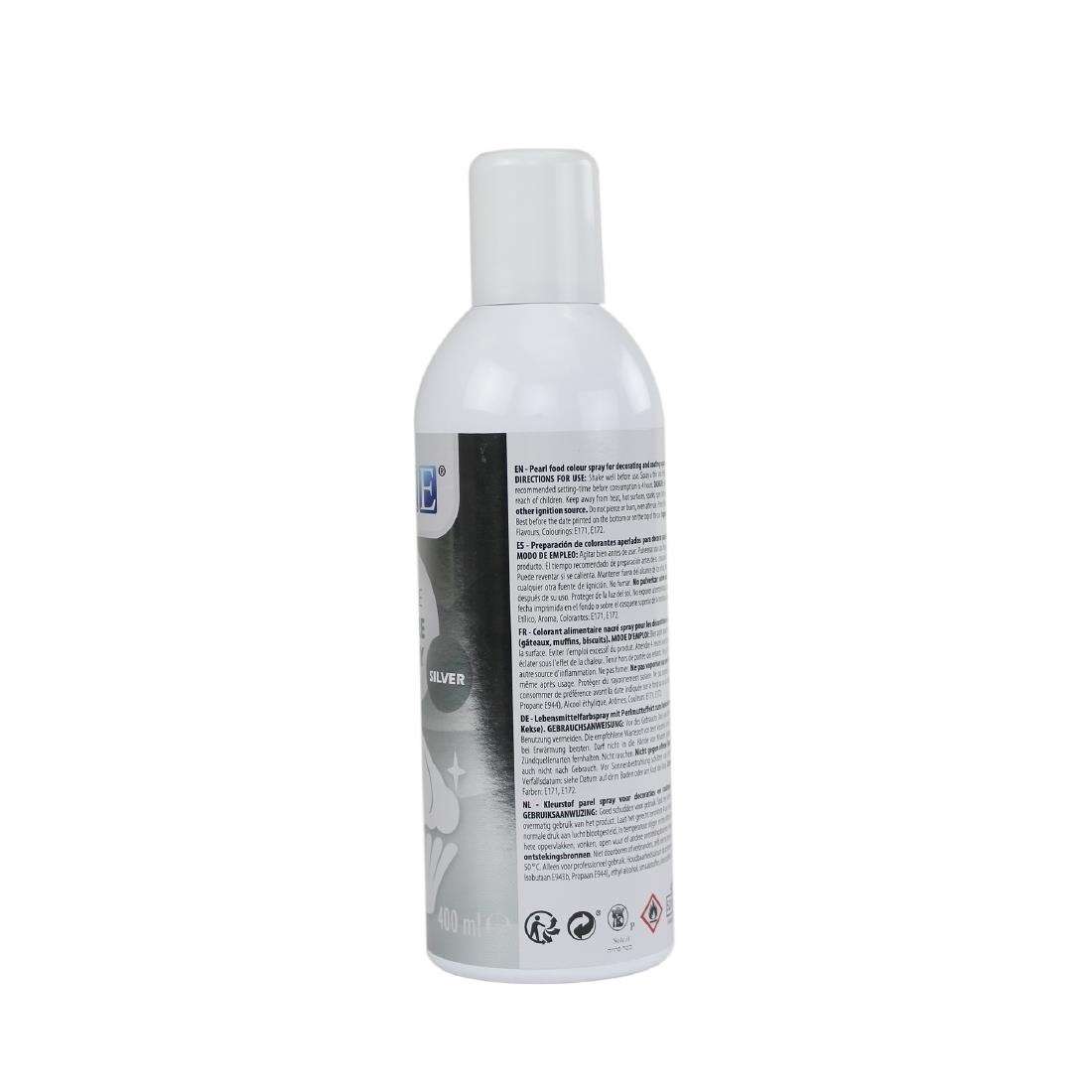 cx147_9 PME Edible Lustre Spray Silver 400ml