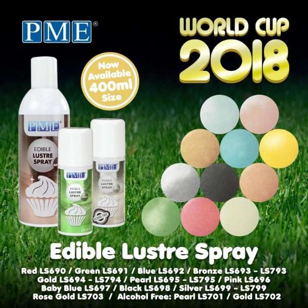 PME Edible Lustre Spray Pearl 400ml