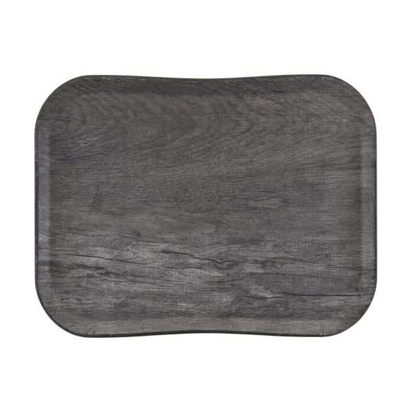Cambro Versatray Century Non-Slip Grey Oak Textured Wood Effect 360x460mm