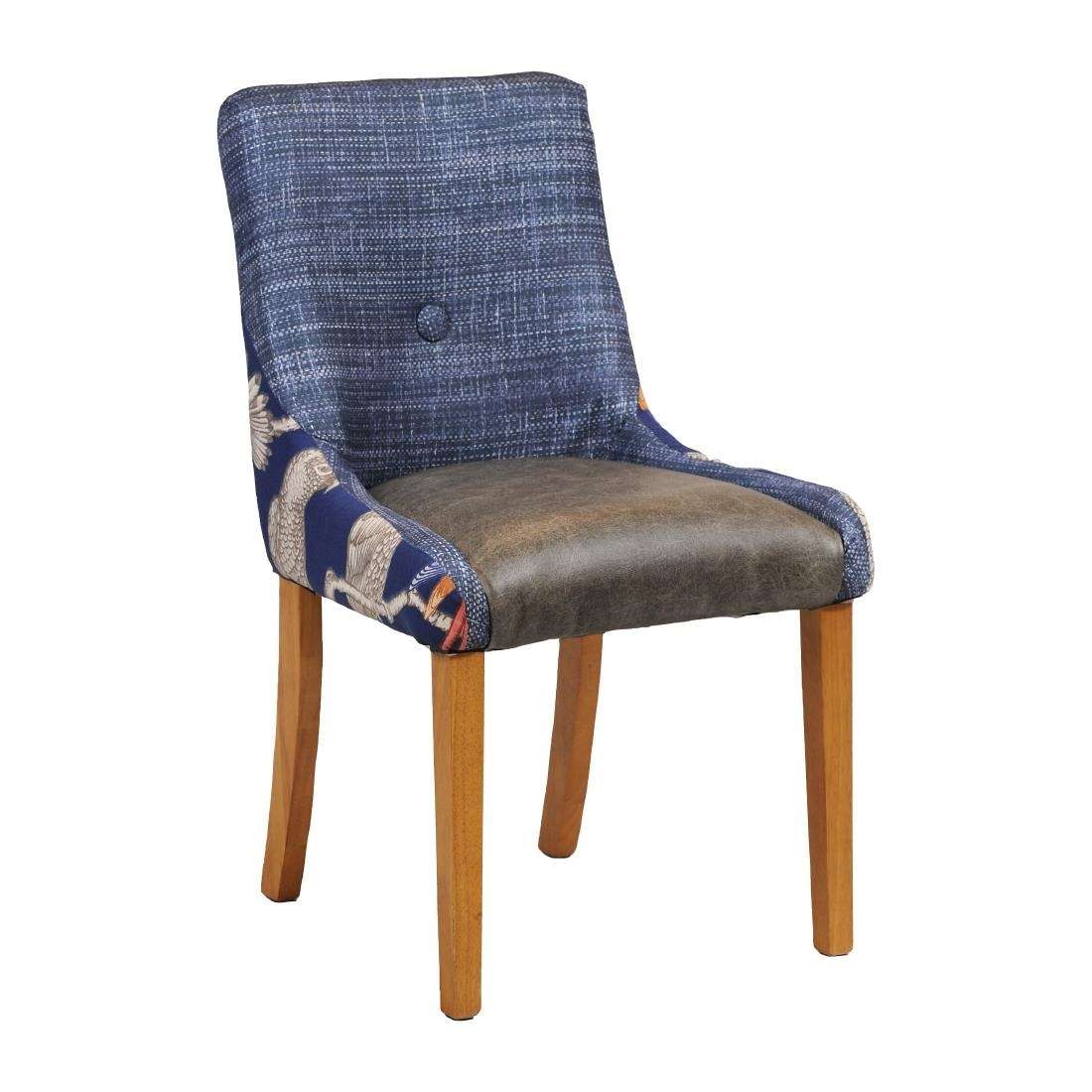 cx418_new22-2 Bath Dining Chair Soft Oak with Helbeck Midnight Back Saddle Ash Seat
