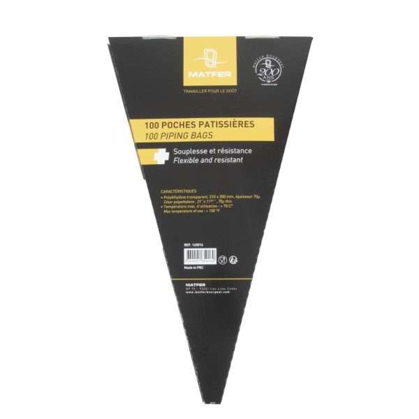 Matfer Bourgeat Disposable Piping Bags Clear (Box of 100)