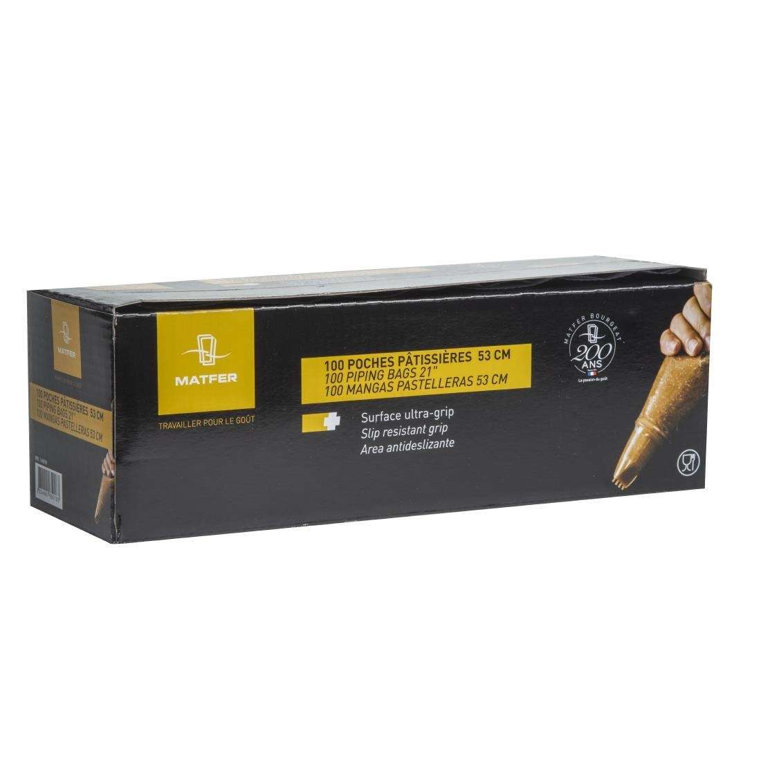 cx523_1 Matfer Bourgeat Disposable Piping Bags Clear (Roll of 100x530mm)