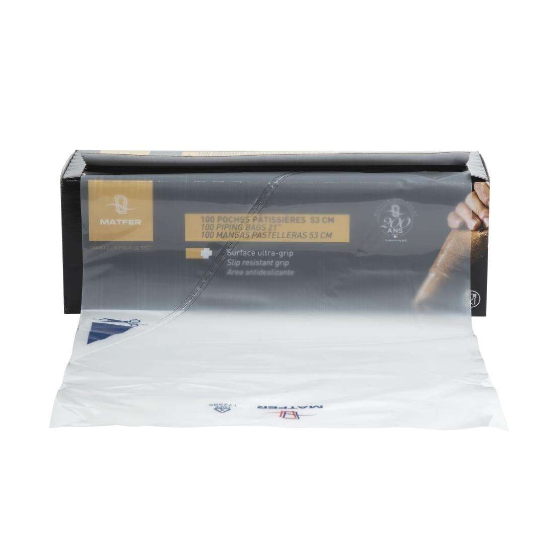 cx523_6 Matfer Bourgeat Disposable Piping Bags Clear (Roll of 100x530mm)
