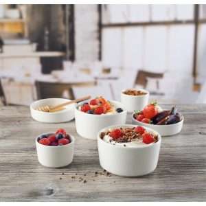 Churchill Nourish Straight Sided Soup Bowls White 15oz (Pack of 12)