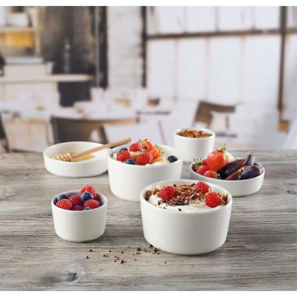 Churchill Nourish Straight Sided Soup Bowls White 15oz (Pack of 12)