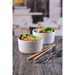 Churchill Nourish Straight Sided Soup Bowls White 15oz (Pack of 12)