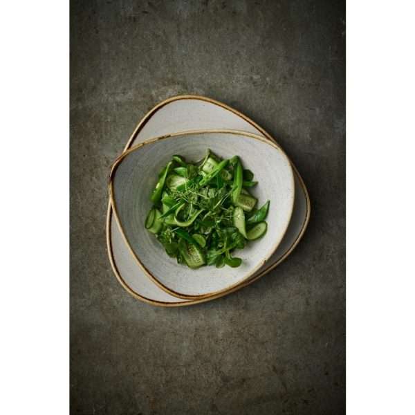 Churchill Stonecast Raw Lotus Bowls Grey 178mm (Pack of 12)