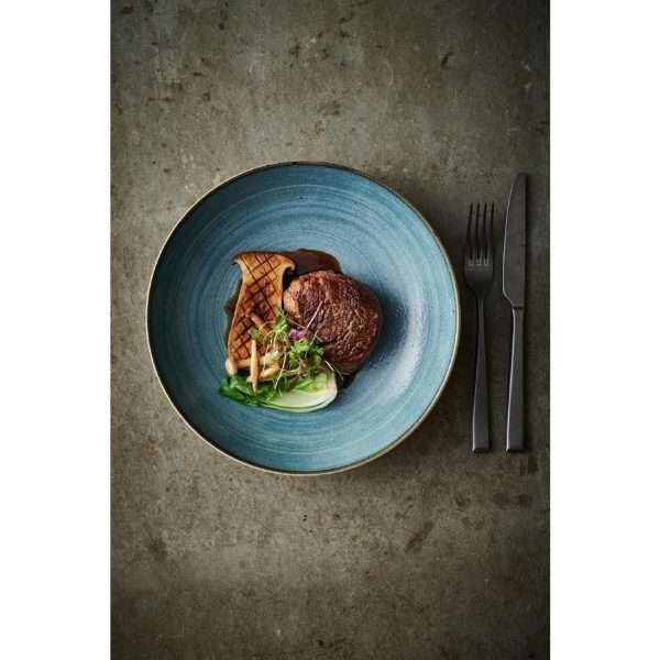 Churchill Stonecast Raw Evolve Coupe Plates Teal 165mm (Pack of 12)