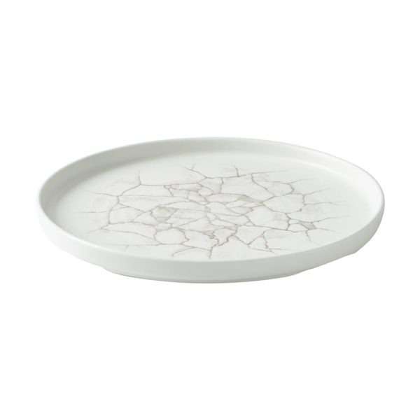 Churchill Studio Prints Kintsugi Agate Walled Plates Grey 260mm (Pack of 6)