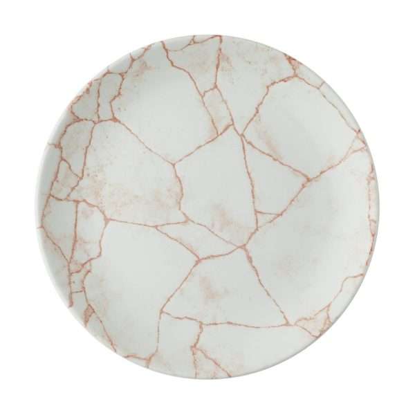 Churchill Studio Prints Kintsugi Evolve Coupe Plates Coral 220mm(Pack of 12)