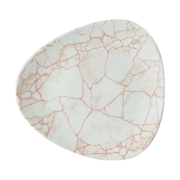 Churchill Studio Prints Kintsugi Lotus Plates Coral 178mm (Pack of 12)
