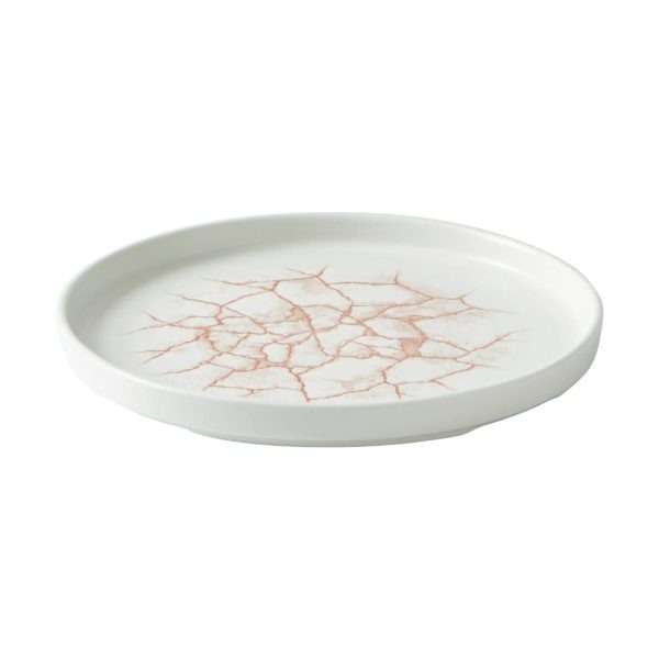 Churchill Studio Prints Kintsugi Walled Plates Coral 220mm (Pack of 6)
