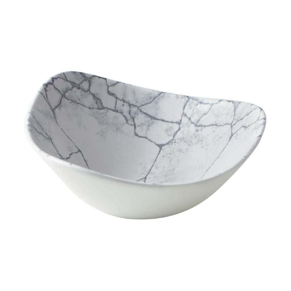 Churchill Studio Prints Kintsugi Pearl Lotus Bowls Grey 178mm (Pack of 12)