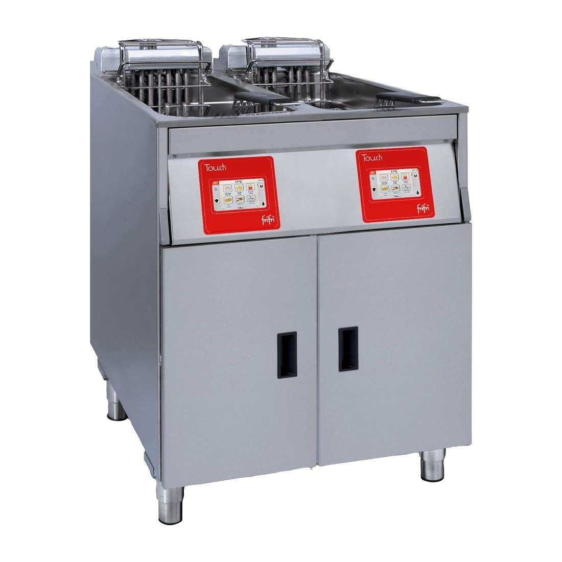 cx898_new22 FriFri Touch 622 Electric Free Standing Twin Tank Filtration Fryer TL622H32G0