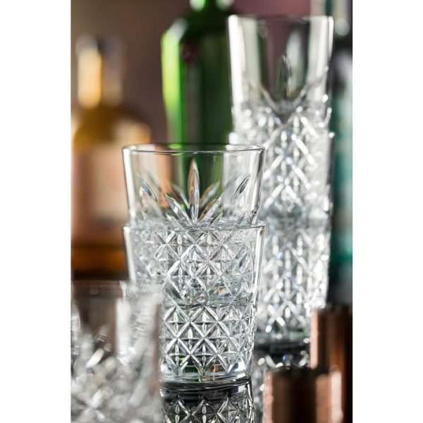 Utopia Timeless Vintage Stackable Glasses 350ml (Pack of 12)