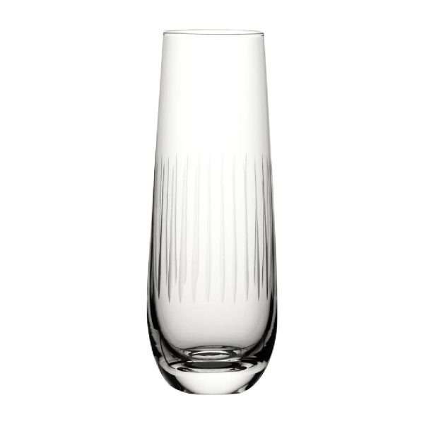 Utopia Raffles Lines Champagne Glasses 300ml (Pack of 6)