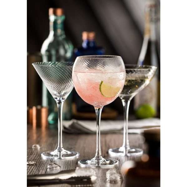 Utopia Twisted Hayworth Martini Glasses 300ml (Pack of 6)