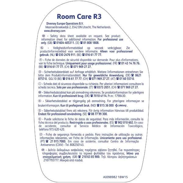 Room Care R3 Glass and Multi-Surface Cleaner Ready To Use 750ml