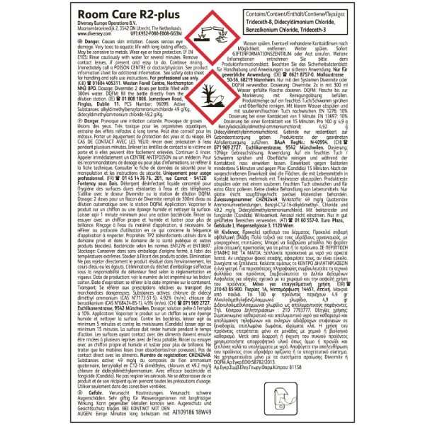 Room Care R2-plus Hard Surface Cleaner and Disinfectant Concentrate 1.5Ltr