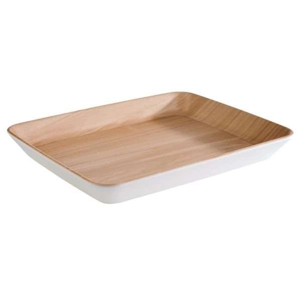 APS Frida Tray Wood & White 320 x 250mm
