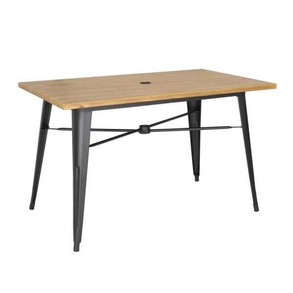 Bolero Complete Outdoor Table 120x76x76cm – Light Wood