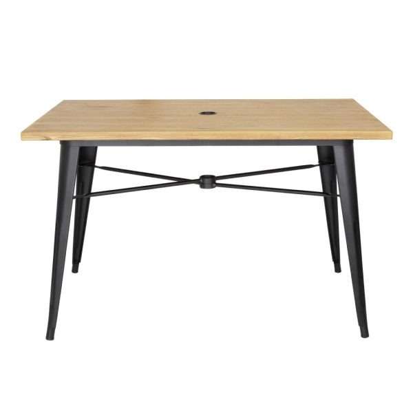 Bolero Complete Outdoor Table 120x76x76cm – Light Wood
