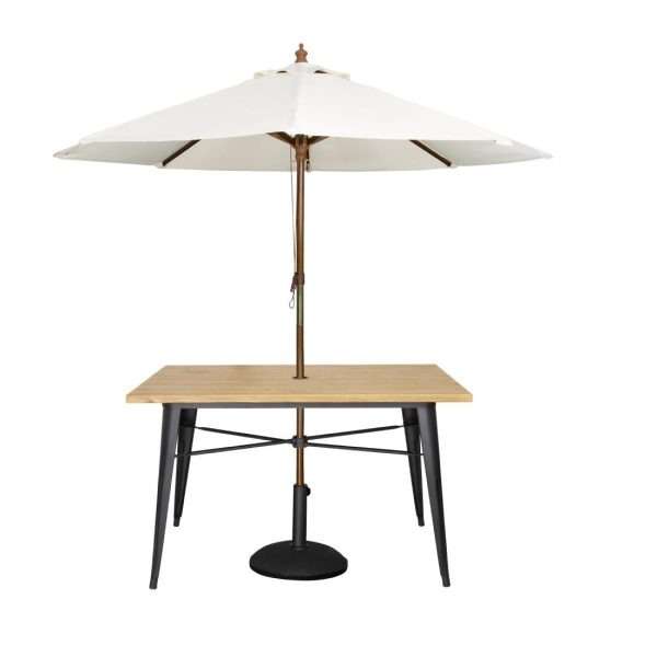 Bolero Complete Outdoor Table 120x76x76cm – Light Wood