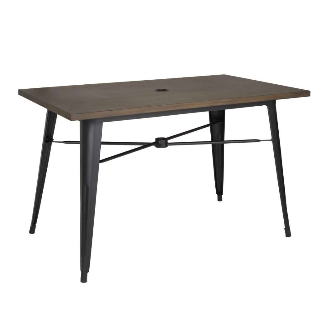 Bolero Complete OutdoorTable 120x76x76cm – Dark Wood