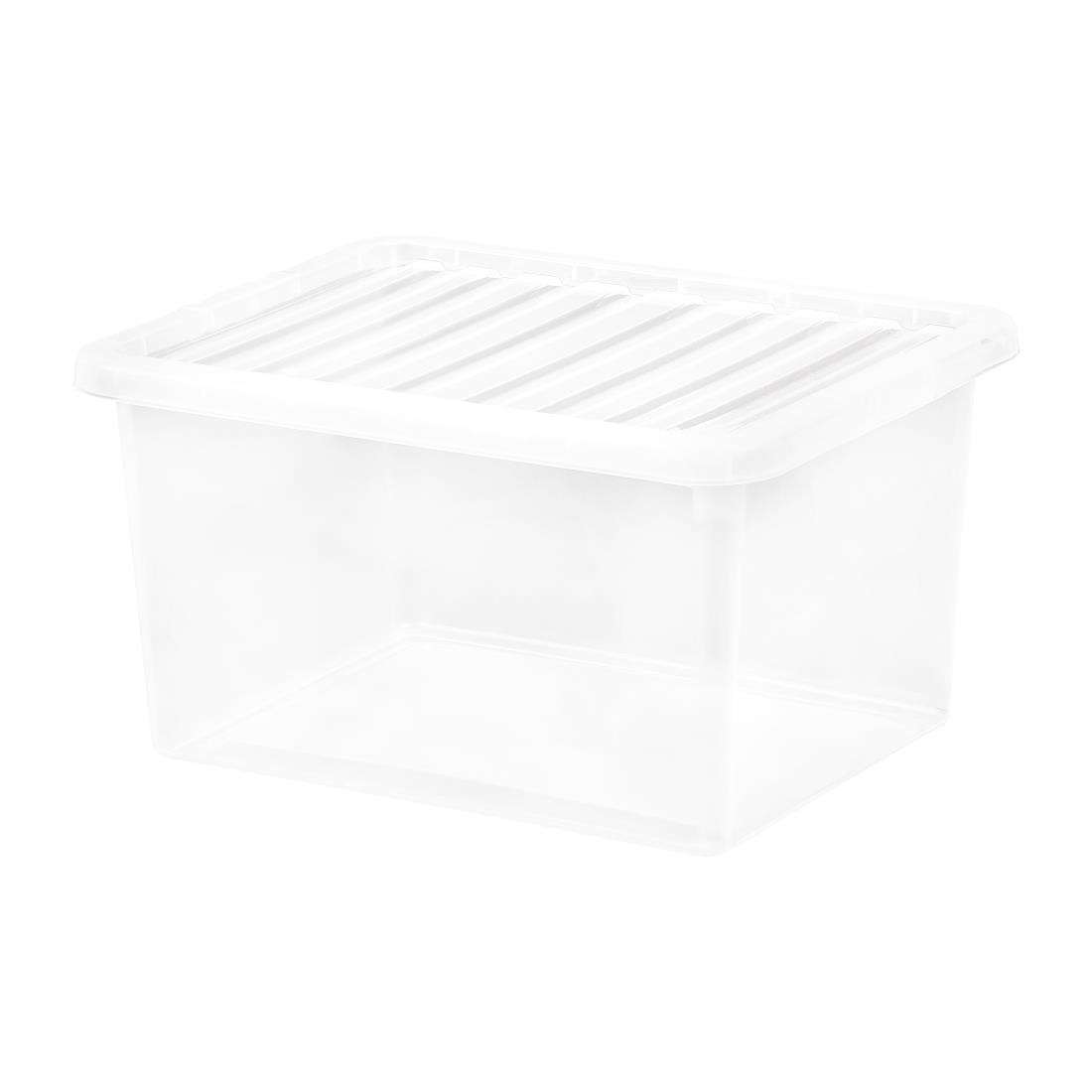 fw889_1 Wham Crystal Storage Box & Lid 37Ltr