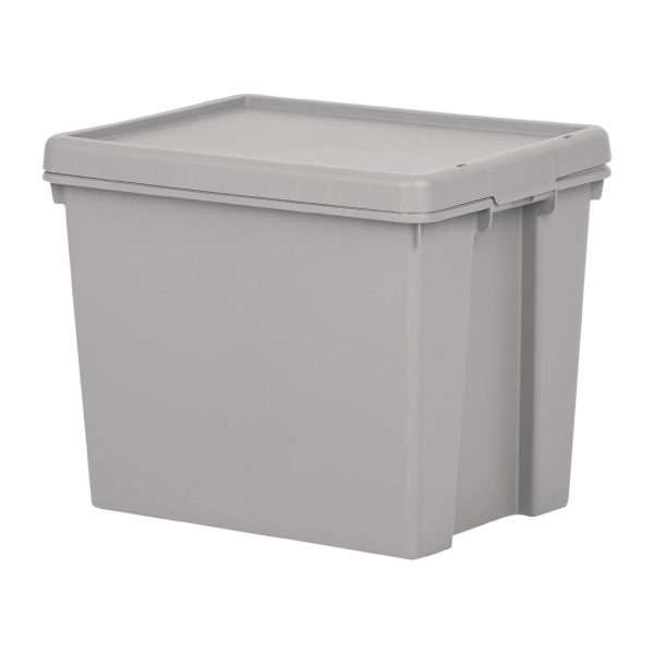 Wham Bam Upcycled Cement Grey Storage Box & Lid 24Ltr