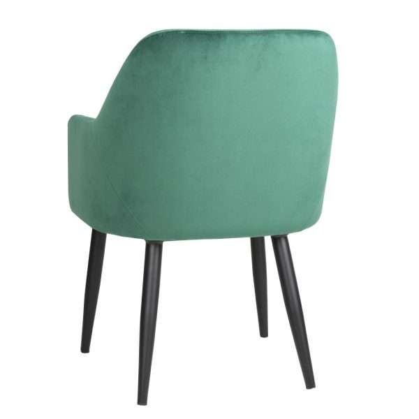 Bolero Lia Velvet Set of 2 Chairs – Dark Green