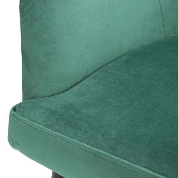 Bolero Lia Velvet Set of 2 Chairs – Dark Green
