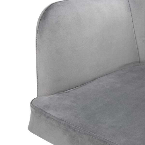 Bolero Lia Velvet Set of 2 Chairs – Grey