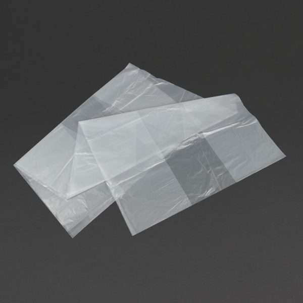 Jantex Heavy Duty Recycled Bin Bag 18kg 120ltr Clear (Pack of 100)
