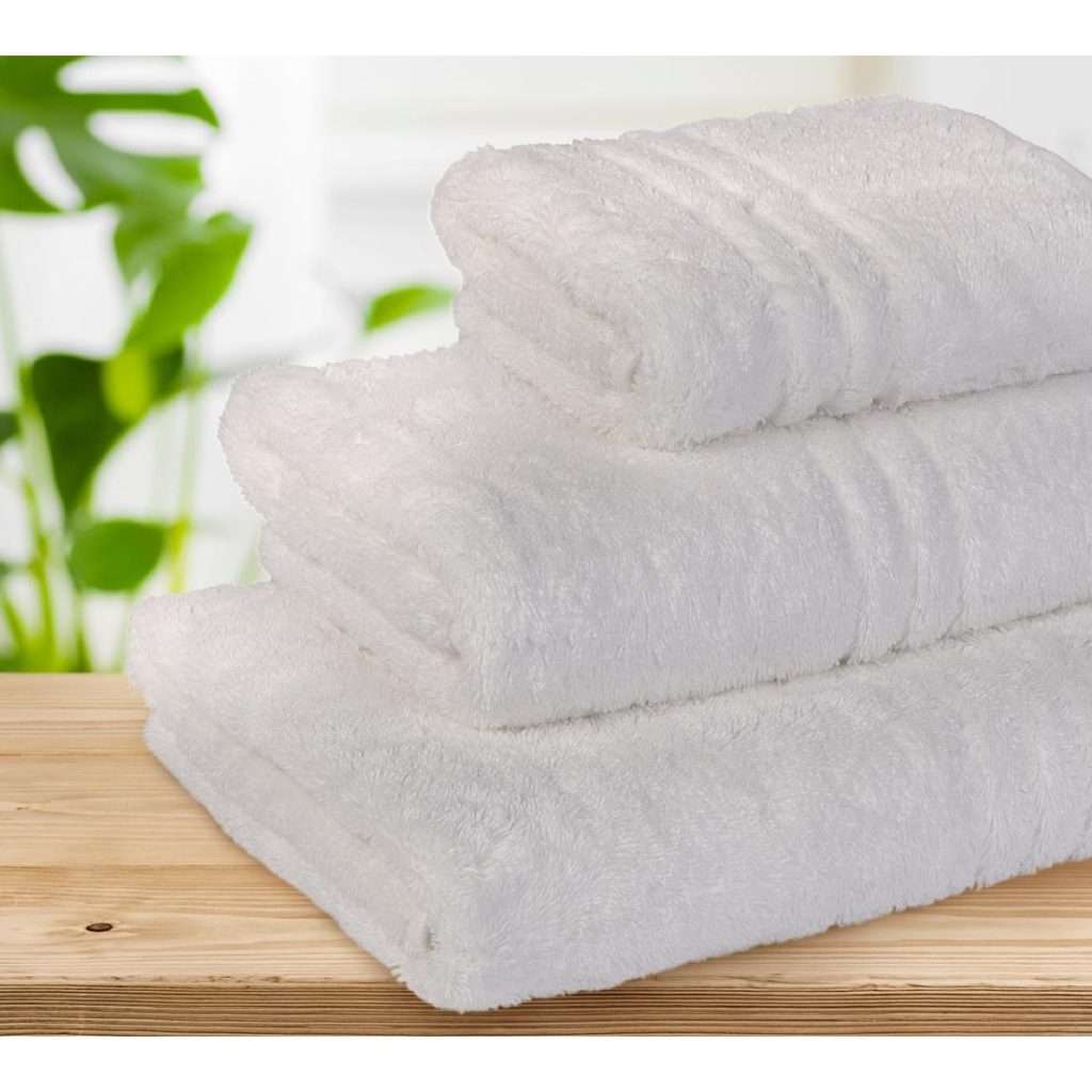 EcoKnit Hand Towel White, 650gsm