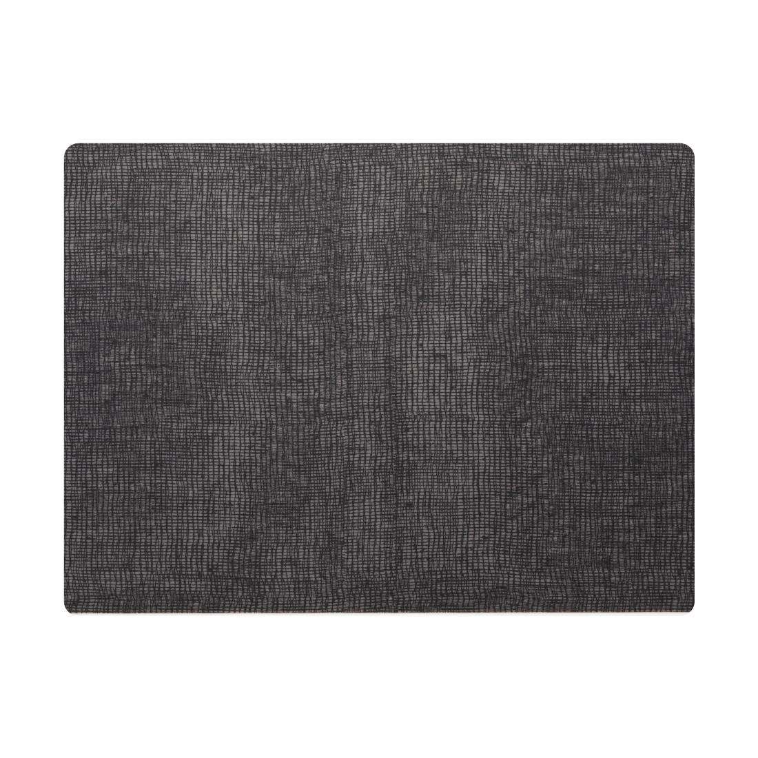 vv3424_primary Steelite Modern Twist Silicone Placemat Black Grey 305x400mm (Box 12)(Direct)