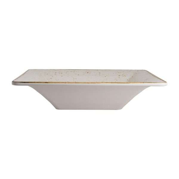 Steelite Craft White Buffet Square Pebble Bowls 343mm (Pack of 6)