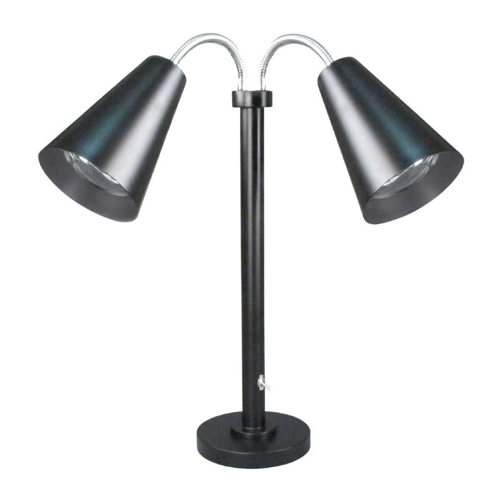 Steelite DWH Modern Double Head Heat Lamp EU Plug Black 559mm