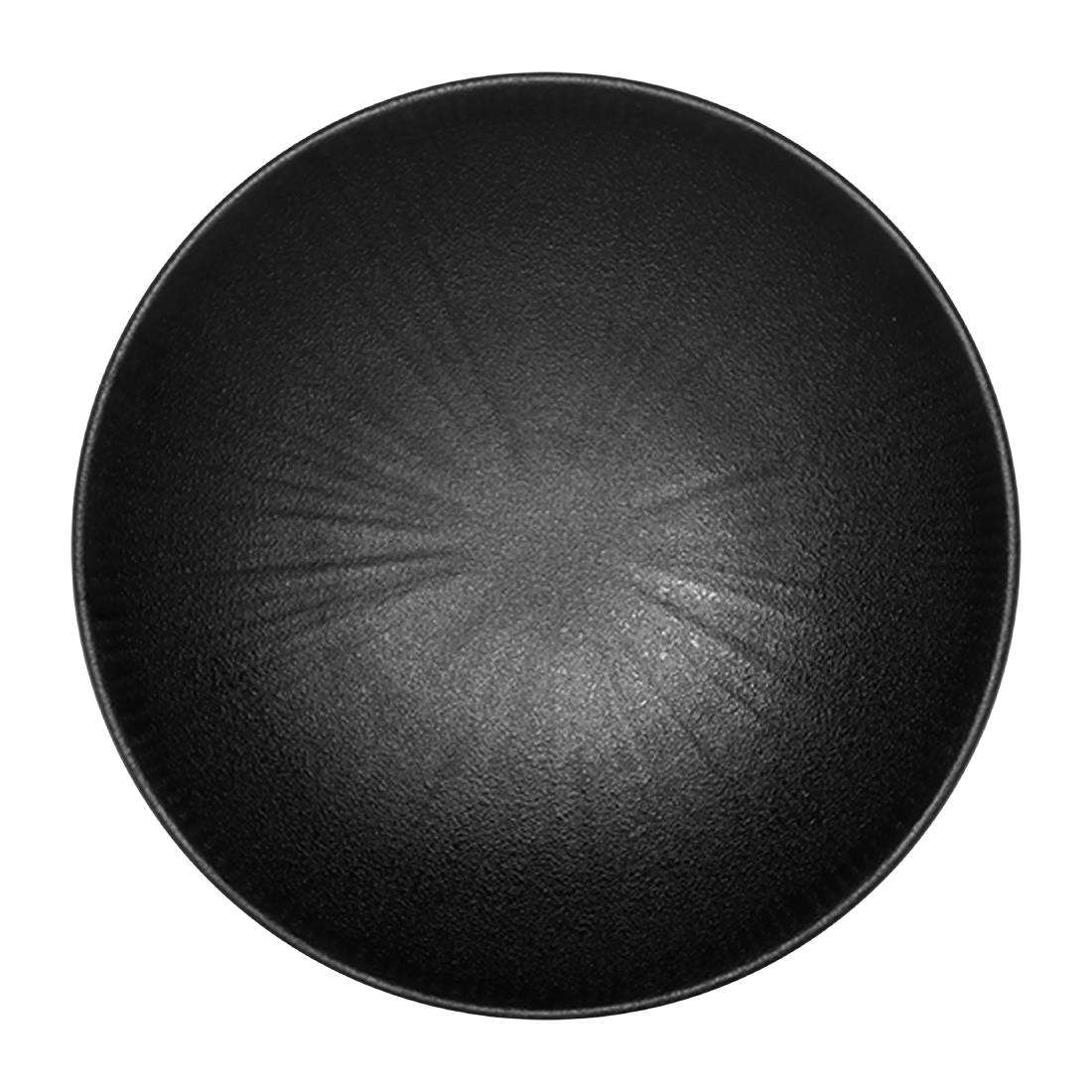 vv3606_2 Steelite Hermosa Black Round Plates 152mm (Pack of 6)