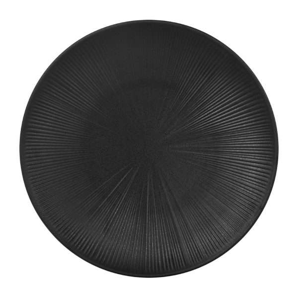 Steelite Hermosa Black Round Plates 330mm (Pack of 6)