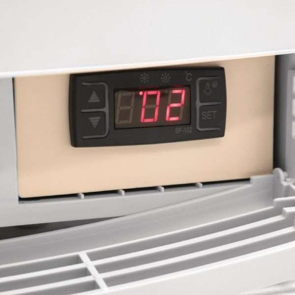 Polar C-Series Energy Efficient Curved Door Display Fridge White 86Ltr