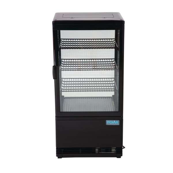 Polar C-Series Energy Efficient  Display Fridge Black 68Ltr