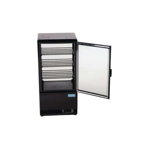 Polar C-Series Energy Efficient  Display Fridge Black 68Ltr