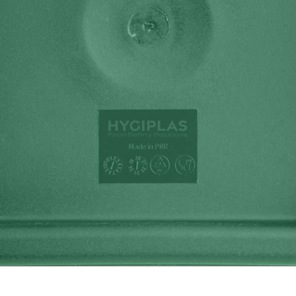 Hygiplas Square Food Storage Container Lid Green Small