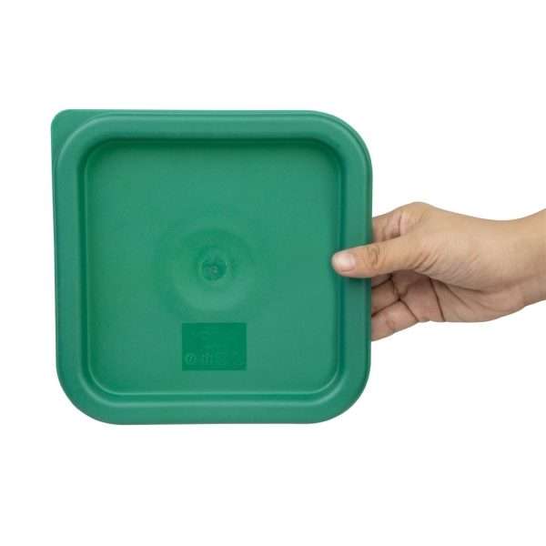 Hygiplas Square Food Storage Container Lid Green Small