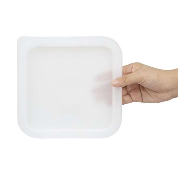 Hygiplas Square Food Storage Container Lid White Small