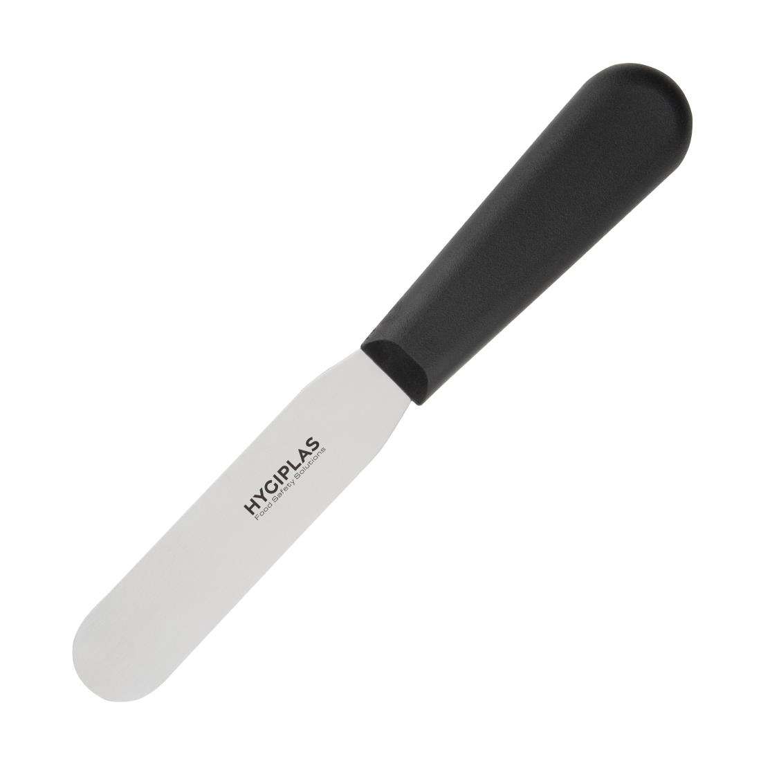 Hygiplas Straight Blade Palette Knife Black 10cm - D401 - Catering