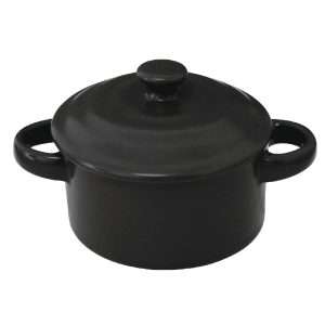 dk821 y round pot matt black