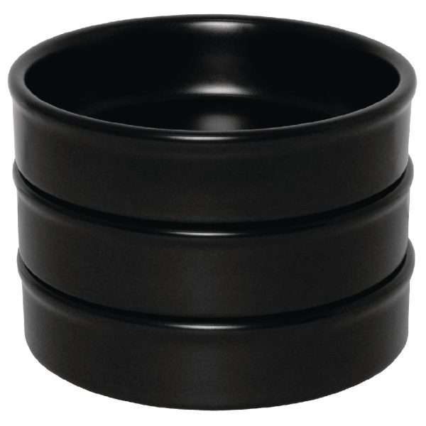 dk833 y 1 stacking dish matt black