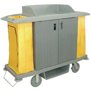 dl012 y chambermaid trolley with doors